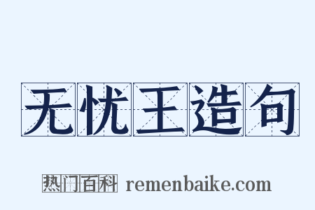 无忧王造句是什么意思的图片